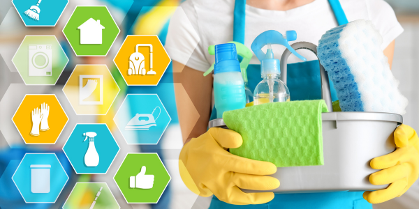 toiletries, cleaners